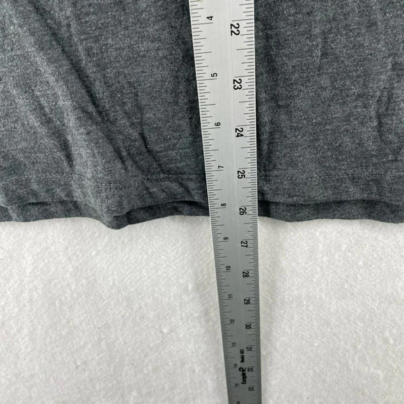 Lucky Brand T-Shirt Men Sz Medium Gray Red Logo Crew Neck Short Sleeve - Picture 5 of 11